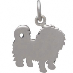 Sterling Silver Maltese Dog Charm