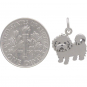 Sterling Silver Maltese Dog Charm