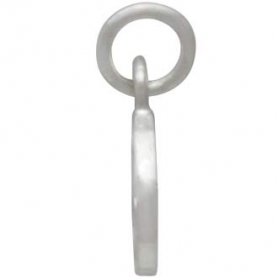 Sterling Silver Mini Openwork Wave Charm 14x8mm