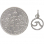 Sterling Silver Mini Openwork Wave Charm 14x8mm