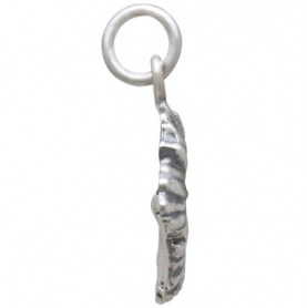 Sterling Silver Hibiscus Charm 19x12mm