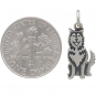 Sterling Silver Husky Dog Charm 21x8mm