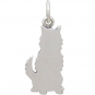 Sterling Silver Husky Dog Charm 21x8mm