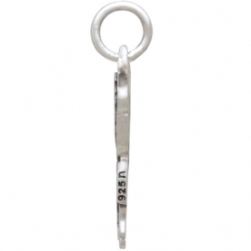 Sterling Silver Yorkie Dog Charm 20x10mm