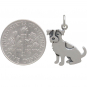 Sterling Silver Jack Russell Terrier Dog Charm 20x15mm