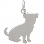 Sterling Silver Jack Russell Terrier Dog Charm 20x15mm