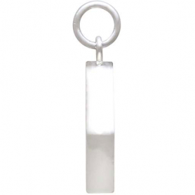 Sterling Silver Hexagon Charm with Bronze Bee 20x16mm