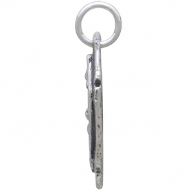 Sterling Silver Ancient Coin Charm - Dragon 24x20mm