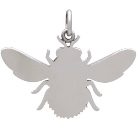 Mixed Metal Bumble Bee Pendant 21x25mm