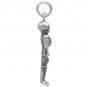 Sterling Silver 3D Skeleton Charm 26x7mm
