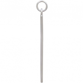 Sterling Silver Openwork Rectangle Link 37x5mm