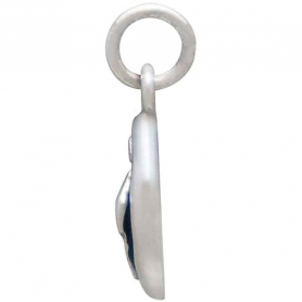 Sterling Silver Yoni Charm 17x7mm