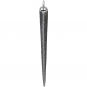 Sterling Silver Ridged Spike Pendant with Texture 46x4mm