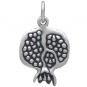 Sterling Silver Pomegranate Charm 19x12mm
