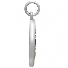 Sterling Silver Wax Seal Bee Charm 22x15mm