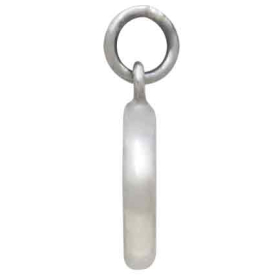 Silver Wax Seal with Bronze Crescent Moon Charm Side View