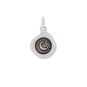 Nina Designs Silver Wax Seal with Bronze Crescent Moon Charm 17x11mm