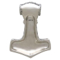 Sterling Silver Thor&rsquo;s Hammer Pendant Back View