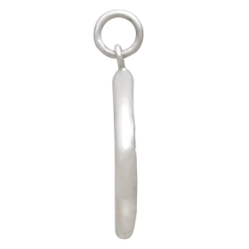 Sterling Silver Wax Seal Moth Charm Side View