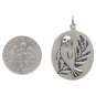 Sterling Silver Harbor Seal Pendant with Dime