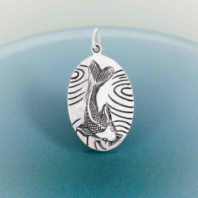 Nina Designs Sterling Silver Lucky Koi Pendant