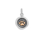 Nina Designs Sterling Silver Wax Seal with Bronze Paw Charm 17x11mm