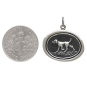 Sterling Silver Wax Seal Running Dog Charm