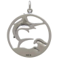 Sterling Silver Marlin Pendant Back View