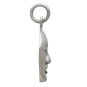 Sterling Silver Serene Goddess Face Pendant Side View