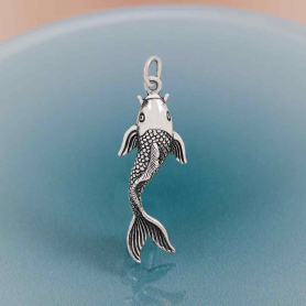 Nina Designs Sterling Silver Single Koi Charm
