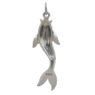 Sterling Silver Single Koi Charm Back View