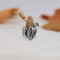 Mixed Metal Corn Cob Charm 17x10mm