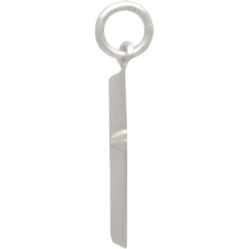 Sterling Silver Cross Charm with Raised Ridges 23x10mm