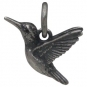 Sterling Silver 3D Hummingbird Charm 9x14mm