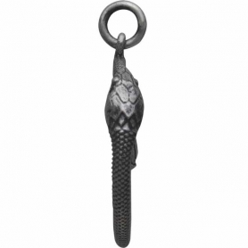 Sterling Silver All Seeing Eye and Ouroboros Pendant 26x21mm