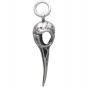 Sterling Silver Hummingbird Skull Charm 26x7mm