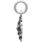 Sterling Silver Lotus Mandala Charm with Granulation 15x10mm