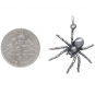 Sterling Silver Tarantula Spider Pendant 26x21mm