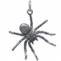 Sterling Silver Tarantula Spider Pendant 26x21mm
