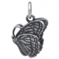 Sterling Silver 3D Butterfly Charm 16x12mm