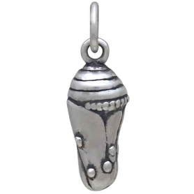 Sterling Silver Chrysalis Charm Front View