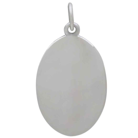 Silver Narcissus Charm - December Birthflower Back View