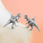 Sterling Silver T-Rex Dinosaur Charm 18x24mm