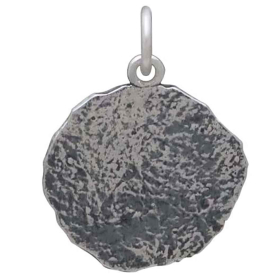 Sterling Silver Angler Fish Fossil Pendant Back View