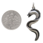 Sterling Silver Moray Eel Pendant with Dime