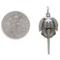 Sterling Silver Horseshoe Crab Charm with Dime