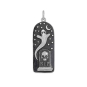 Nina Designs Sterling Silver Ghost in Graveyard Charm 34x12mm