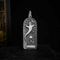 Sterling Silver Ghost in Graveyard Charm 34x12mm