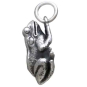 Sterling Silver Dimensional Frog Charm Side View