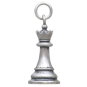 Sterling Silver Queen Chess Piece Charm Side View